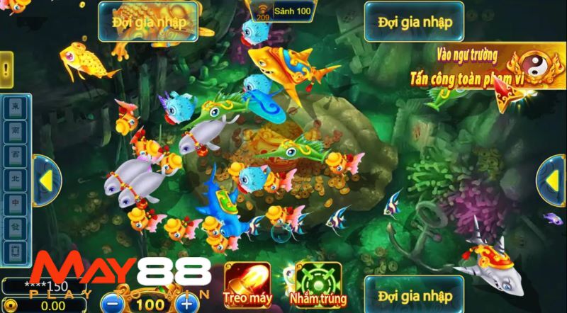 Bắn cá tại May88 sở hữu rất nhiều sinh vật thú vị