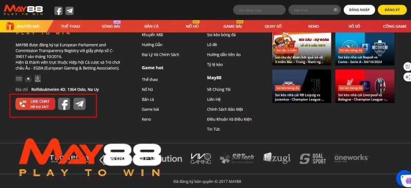 Liên hệ hỗ trợ khi đăng ký May88 gặp lỗi