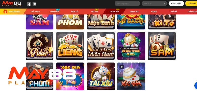 Game bài May88 là điểm đến thú vị cho các dân chơi