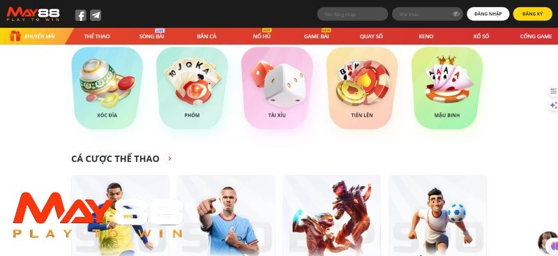 May88 cung cấp thư viện trò chơi cực lớn với hàng nghìn lựa chọn cho người chơi